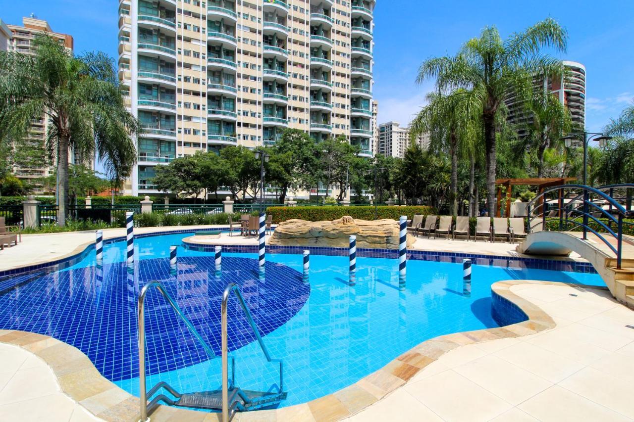 Barra Da Tijuca - 508 - De Frente Para Maravilhosa Piscina - Estacionamento Gratuito - Academia Comphania Atletica - Balsa Para Praia Gratis - Microondas - Geladeira Grande - Recepcao 24Horas - Wi-Fi - Com Pia Río de Janeiro Exterior foto